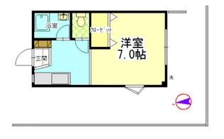 クレインハイツ【1階】の間取り