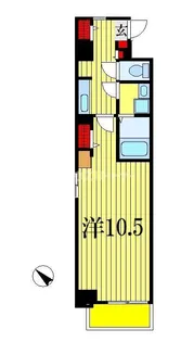 ウィステリアパーク稲毛海岸【5階】の間取り
