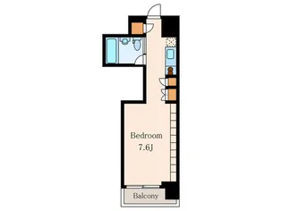 カスタリア麻布十番七面坂【2階】の間取り