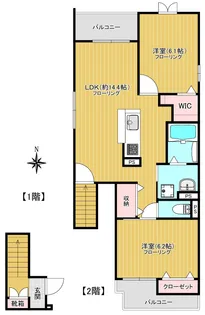 リ・ブロン【2階】の間取り