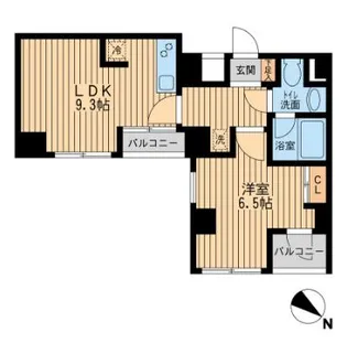 ユニフォート目黒中町【1階】の間取り