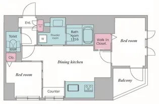 レジディア御茶ノ水プレイス【5階】の間取り