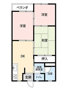 茜ハイツ【1階】の間取り