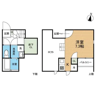 CB琴平ソレイユ【2階】の間取り