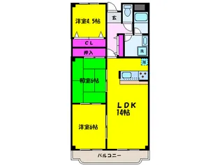 新栄プロパティー泉佐野【7階】の間取り