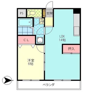 舞鶴Apartment【3階】の間取り