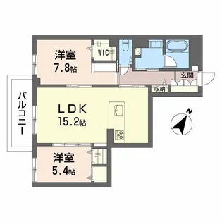 シャーメゾンステージ東静岡【3階】の間取り