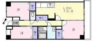 ジュピテール【4階】の間取り