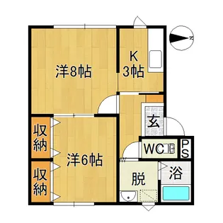 城東ハウス【1階】の間取り