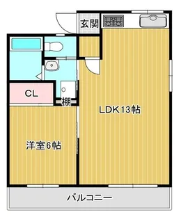 セントラルマンション武蔵野【5階】の間取り