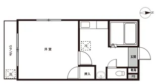 スカイコート大分大在第3【4階】の間取り