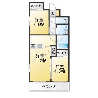 エクサ・スタチオ【4階】の間取り