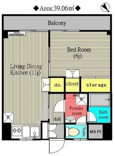 エクセル高梨【3階】の間取り