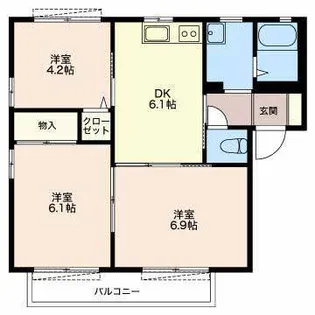 セナ・ブセナ B棟【2階】の間取り