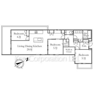 ASK中目黒【4階】の間取り