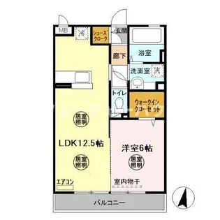 アクアフィールド【1階】の間取り