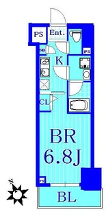 ズーム横濱EAST【6階】の間取り