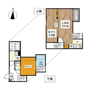 ADC熊本駅南ルミエール【1階】の間取り