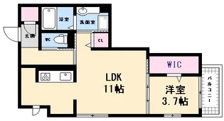 グランテリア庚午南【1階】の間取り