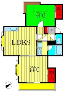 ストークハイツ飯嶋【1階】の間取り