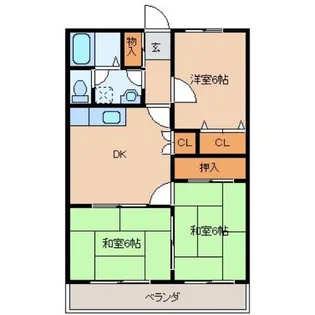 イストワール岩渕II【1階】の間取り