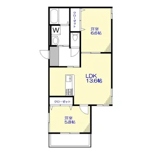 Le Coeur都立大学A棟【1階】の間取り