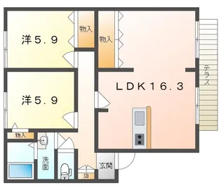 コートビレッジ【1階】の間取り