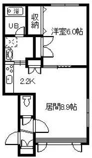 セミュール ウェスト【1階】の間取り