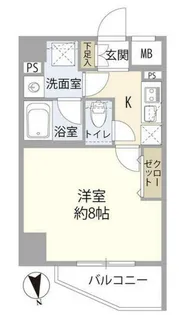 リヴシティ飯田橋【4階】の間取り