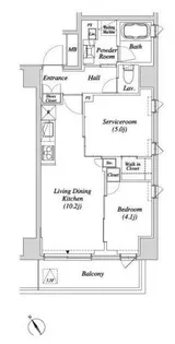 カーサスプレンディッド小石川【6階】の間取り
