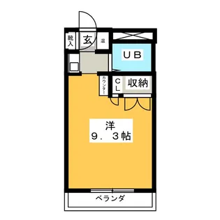 コスモパレス2001【4階】の間取り