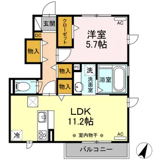 maison楓3【1階】の間取り