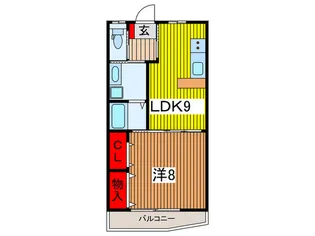 リ-フハウス元町【2階】の間取り