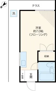 長谷川ハウス【1階】の間取り