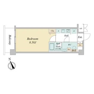 エヌ-ステージ ニシクニタチ【1階】の間取り