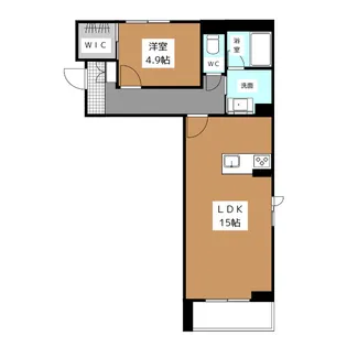 シャーメゾン カルム【1階】の間取り