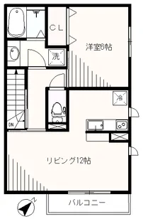 サザンガーデン【2階】の間取り
