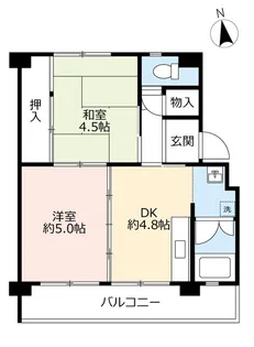 UR香里【2階】の間取り