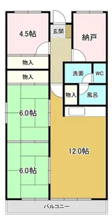 ホレスト【2階】の間取り