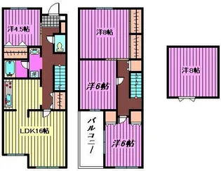 ドミールヤマノウチAの間取り