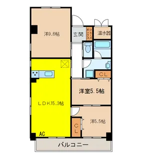 レジデンスタツミ二番館【2階】の間取り