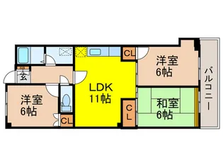 ドエルYM【2階】の間取り