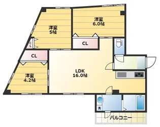 スカイステーション【4階】の間取り