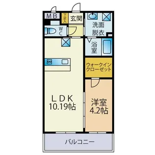 デーメーテール【1階】の間取り