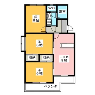 ローザンヌ I【2階】の間取り