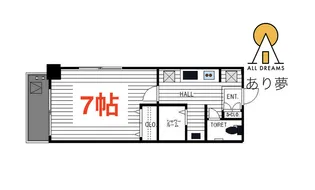 メイゾンチュトワイエ中華街【3階】の間取り