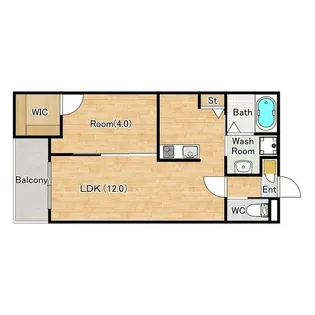 ジーメゾン大久保ラクラス【2階】の間取り