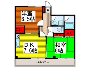 ファミールハイツ【3階】の間取り