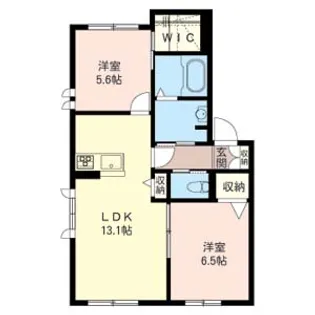 SUBARU TOWN B【1階】の間取り