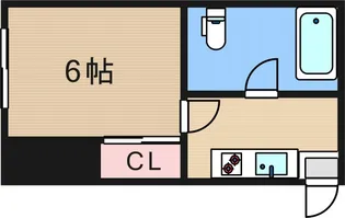 コモド天下茶屋【1階】の間取り